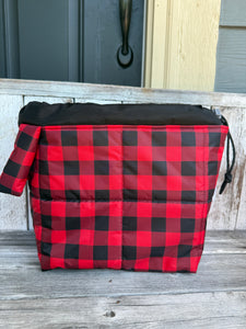 SQUISH - Red Black buffalo plaid