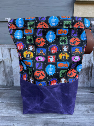 Big Boss - Halloween crew/purple waxed canvas