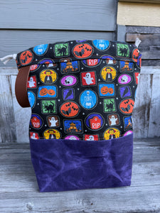 Like A Boss - Halloween crew/purplewaxed canvas