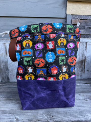 Like A Boss - Halloween crew/purplewaxed canvas