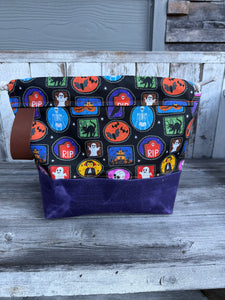 Middle Management  - Halloween crew/purple waxed canvas