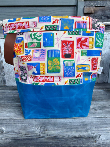 Like A Boss - Matches/bright blue waxed canvas