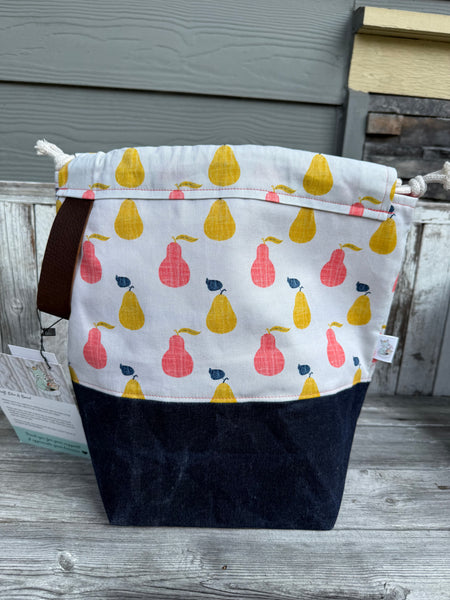 Like A Boss - Pears with waxed denim