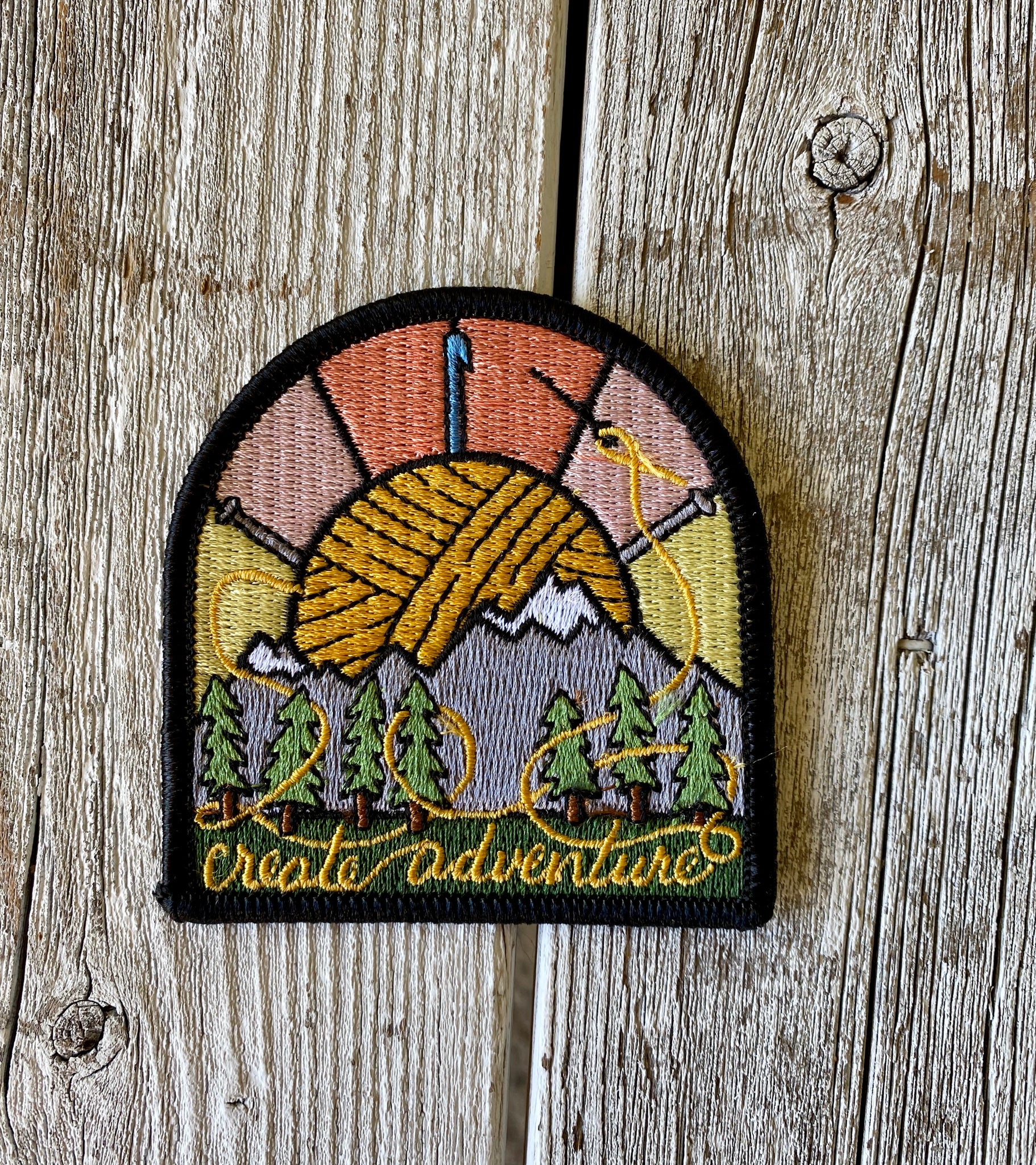 Create Adventure Iron On Patch - Sunrise